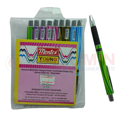 Ball Pen - Montex - Young - Blue - Retractable