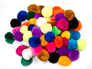 Crafty - Pom Pom - 45mm - 8pc - Mix Colour