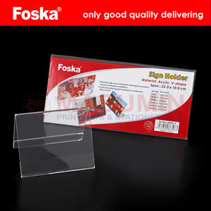 Acrylic - Image - Stand - V-Shape - J2005-6 -Foska
