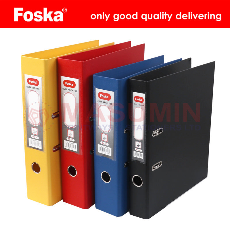 Box File - Slim - Black - Foska - W9509 – PVC