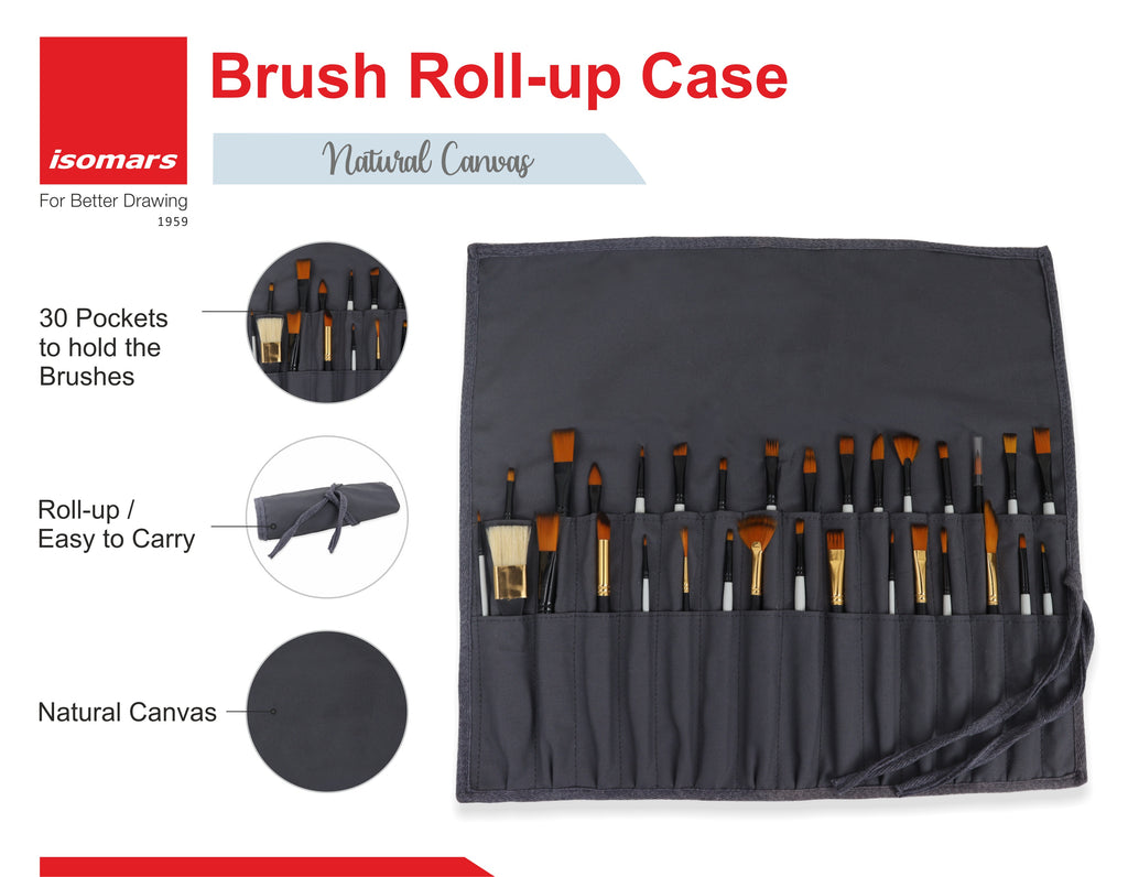 Brush Holder - Roll Up Case - Isomars - Art#BRC