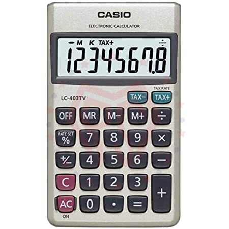 Calculator - Casio - LC-403TV - 8 Digit - Small