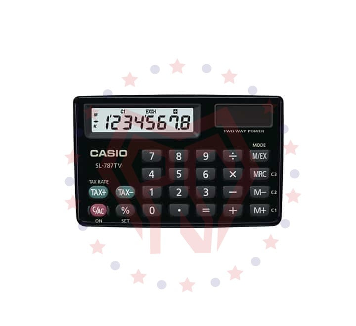 Calculator - Casio - SL-787TV-BK - 8 Digit - Small