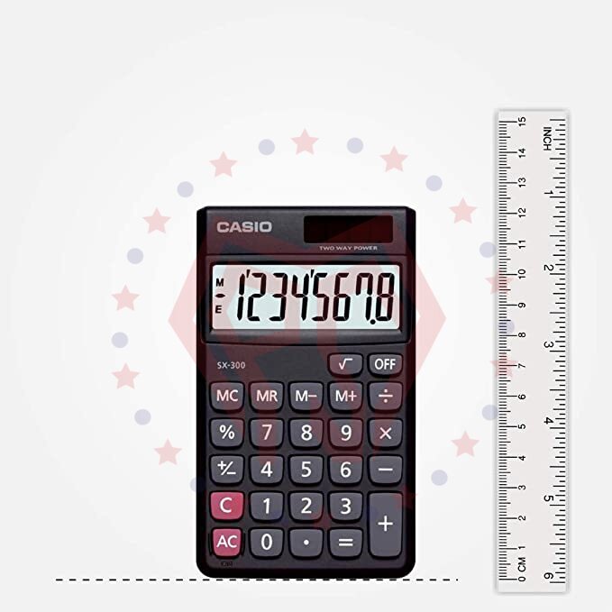 Calculator - Casio - SX-300 - 8 Digit - Small