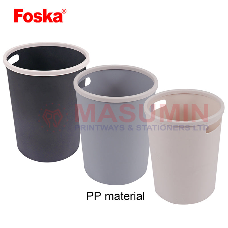 Dustbin - Plastic - Medium - Foska - BS-829 -BlacK