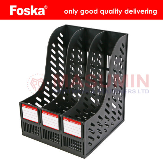 Magazine Rack - Foska - BS858 - Plastic - Black