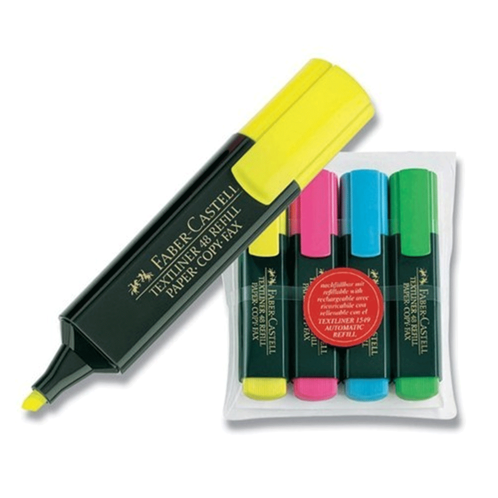 Highlighter - Faber Castell - Mix Color