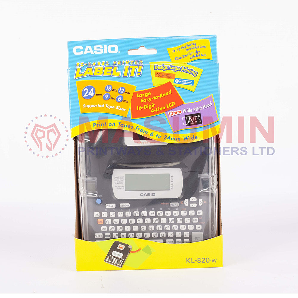 Label Printer - Casio - KL-820-W - Ez-Label