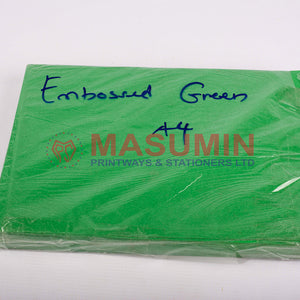 Manila A4 green embossed