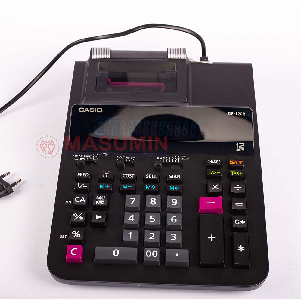Calculator casio printing DR-120TM-BK