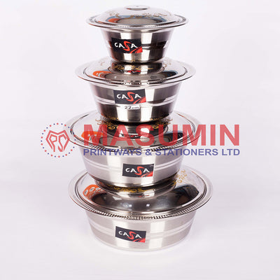 Crystal - Bowl 4 Pc Set - Casa - CA-CBP-4Pcs