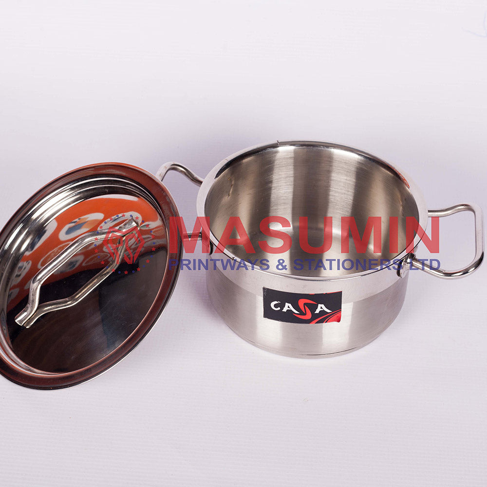 Pot - Steelo Stock - With Lid - Casa - CA-SSPS-18