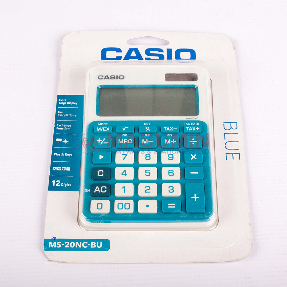 Calculator - Casio - MS-20NC-BU - 12 Digit