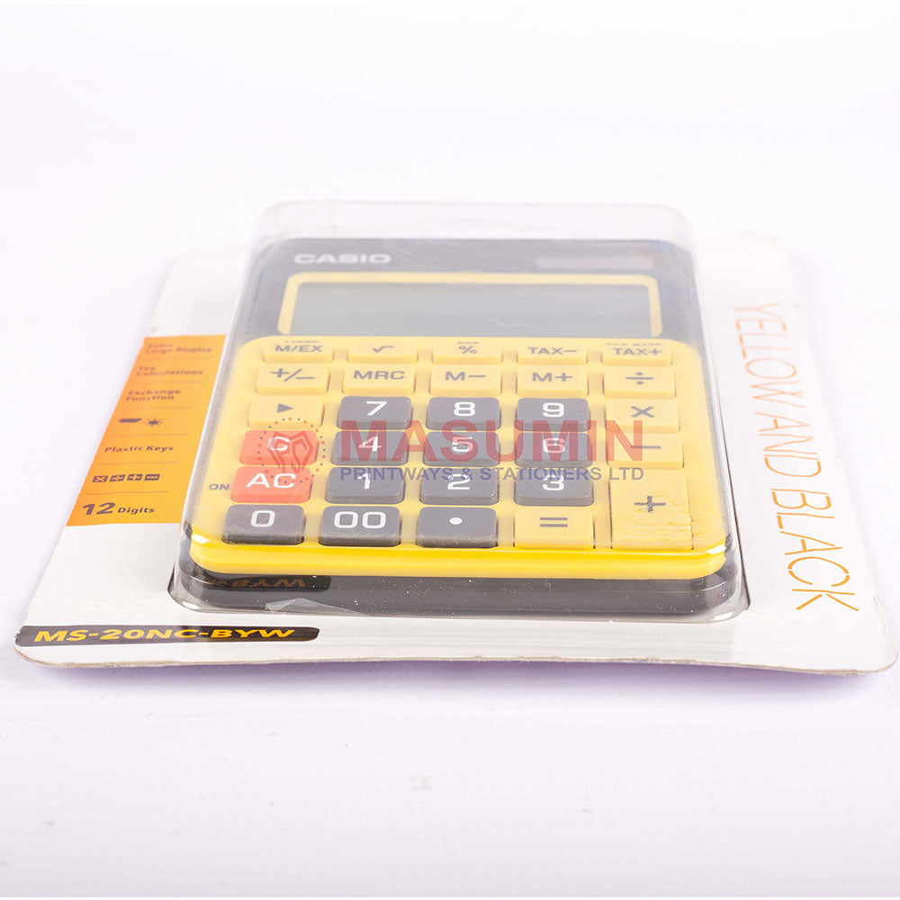 Calculator - Casio - MS-20NC-BYW - 12 Digit