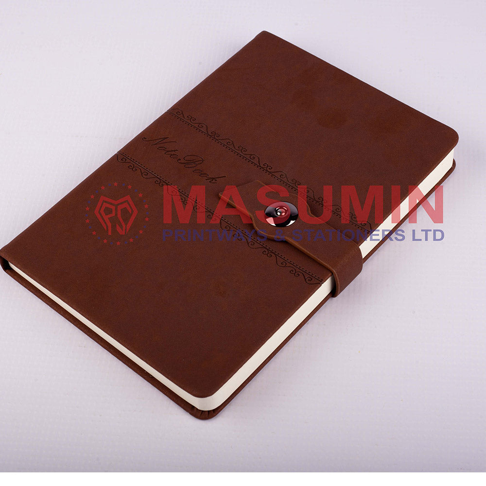 Notebook button hard cover (25-31) 14.1*20.5