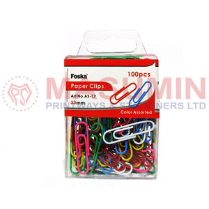 Paper Clip - 33mm - Color - Foska - AS-34