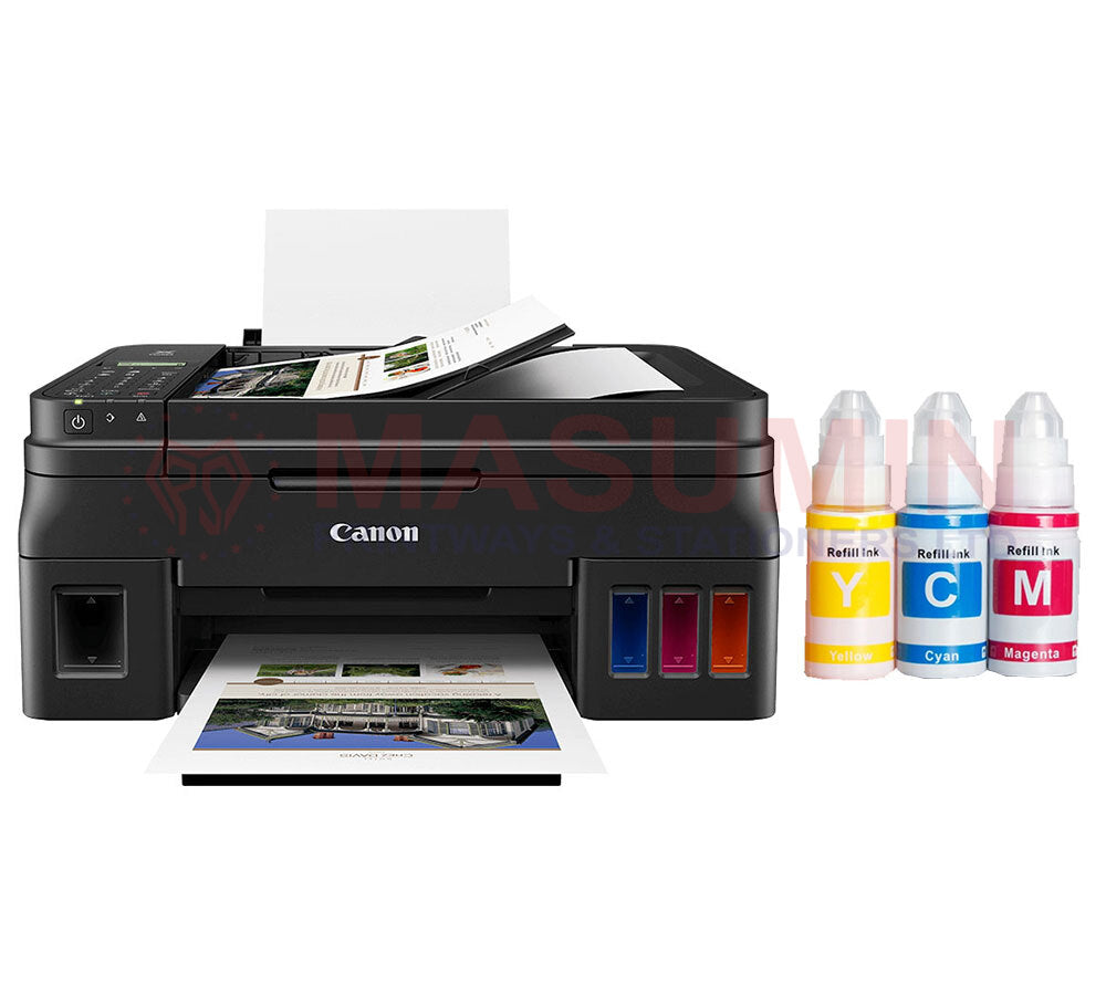 Inchiostro Compatibile GI-590 Per Canon PIXMA G3500 G4500 - 380ml Multicolore - Foto 3