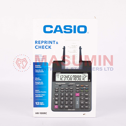 Calculator - Casio - Printing - HR-100RC -12 Digit - Masuminprintways