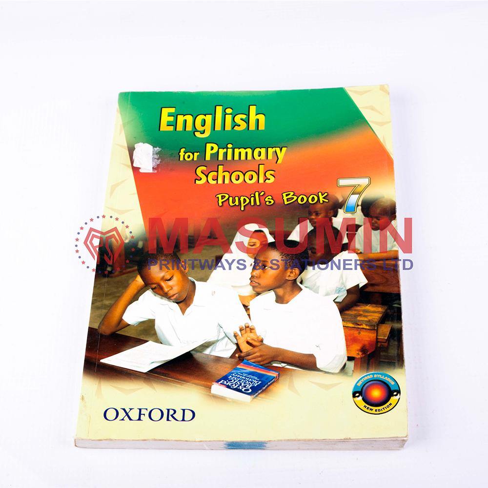 Kitabu cha English for primary school - 7 - Masuminprintways