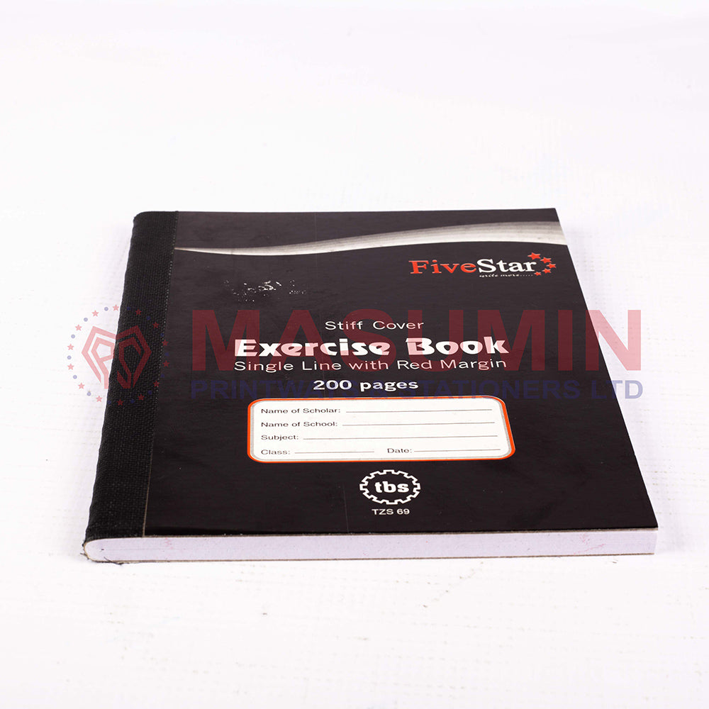 Ex Book - Square Line - 200 Pages - Stiff Cover