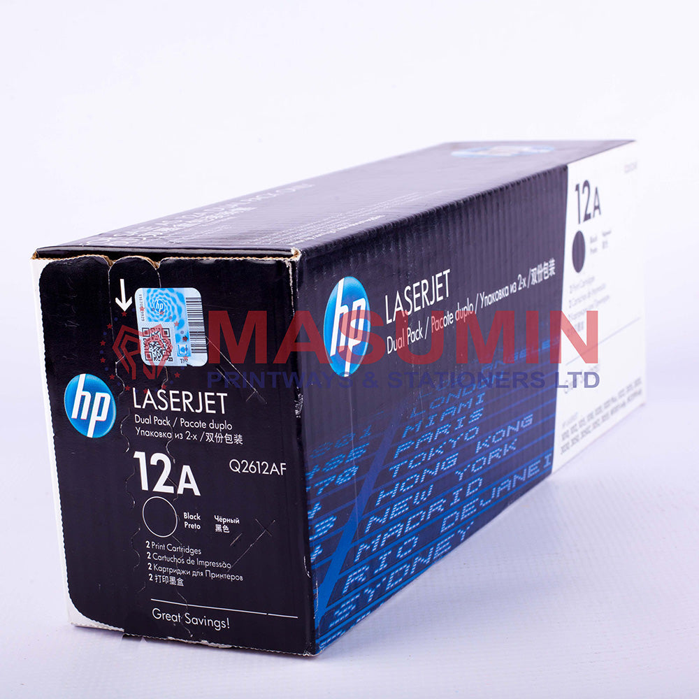 Toner - HP - 12A - Black - Q-2612A