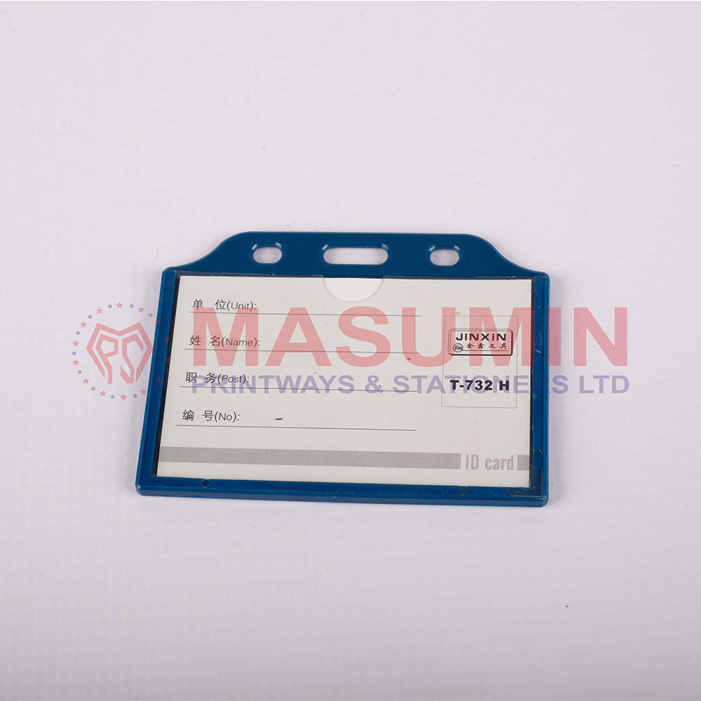 ID card holder blue T-732 HORIZONTAL