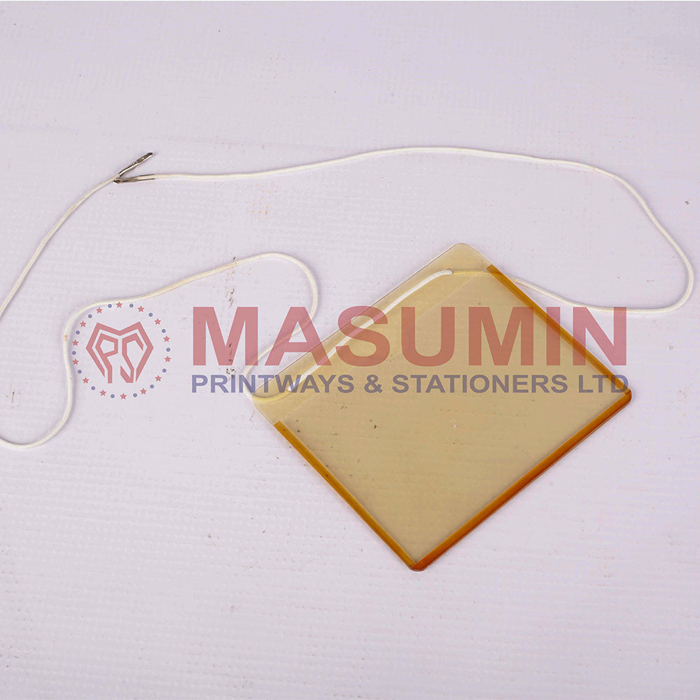 ID card holder hard plastic colored with ring