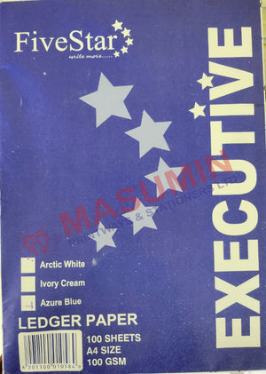 Ledger Paper - A4 - Blue - Fivestar