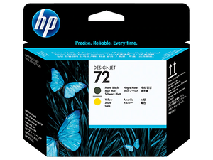 Cartridge HP 72 matt black-yellow