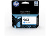 Cartridge - HP - 963 - Cyan - 3JA23AE BGX - Feb-23