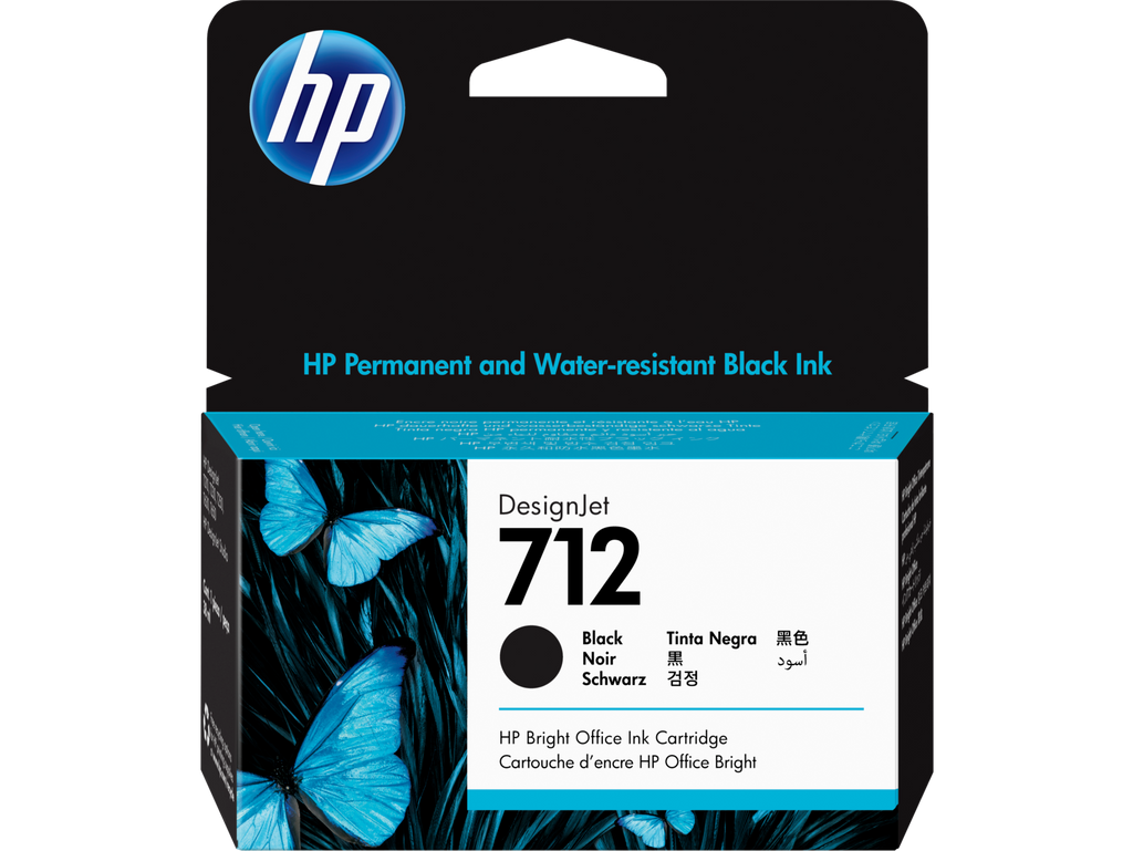 Cartridge - HP - 712 - Black - 38ml - 3ED70A