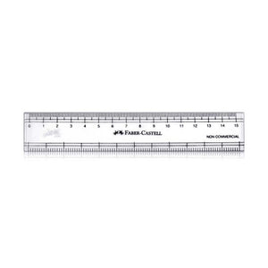 Ruler - 6'' - Faber Castell - Plastic -170640