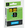 Tape - Dymo - 12mmX7m - Black/Yellow