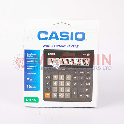 Calculator - Casio - DH-16 - BK - 16 Digit - Masuminprintways