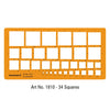 Stencil - Squares - Isomars - Art#1810M