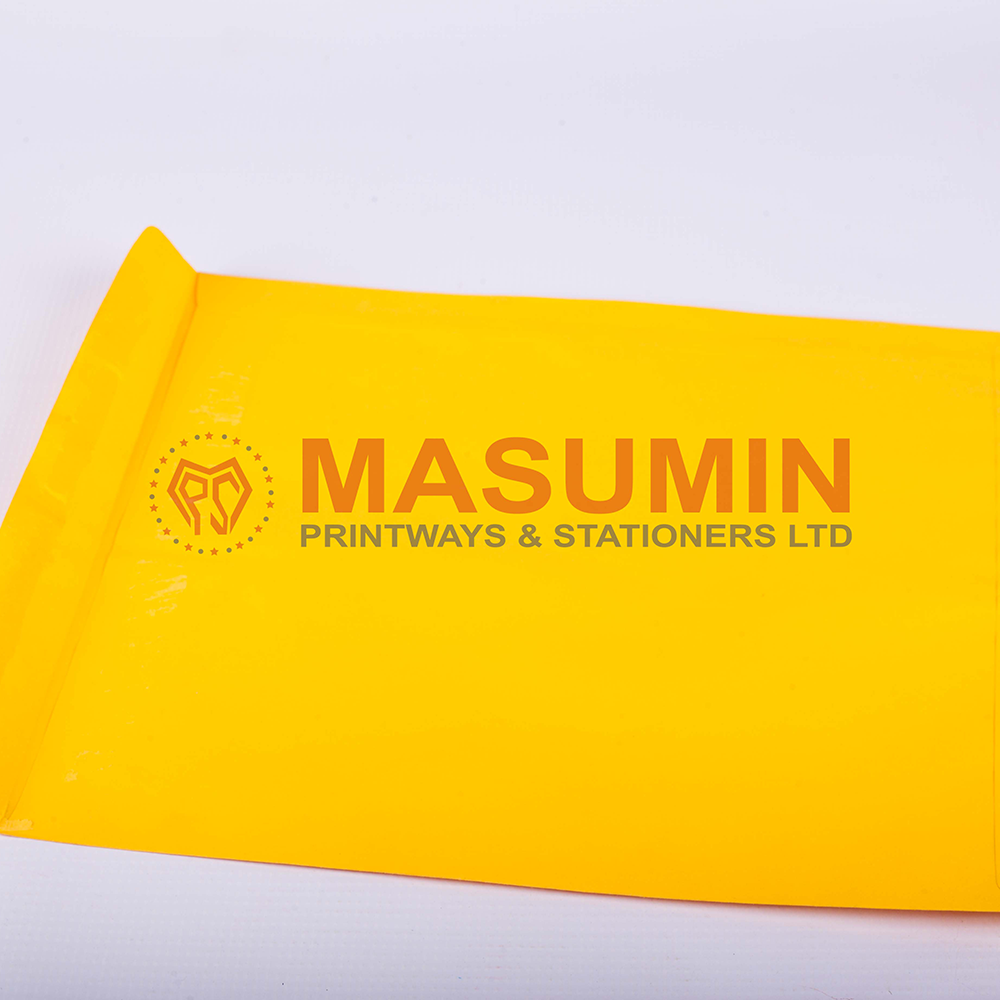 Envelope A4 Inter yellow/maroon/orange with hole - Masuminprintways