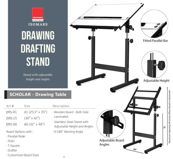 Drawing Table - A1+ isomars - with standArt#DTS15