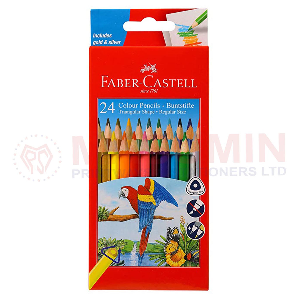 Crayon - 24 color - Triangular - Faber-Castell
