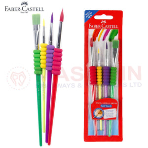 Paint Brush - 4pcs - Faber-Castell - Flat -114402